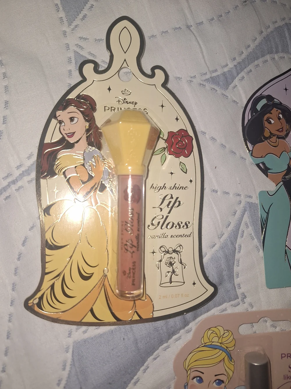 Disney Princess Shimmer Lip Gloss Trio - Yellow, Purple & Pink Packaging